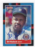 Autographed BILL MADLOCK 1988 Donruss Card