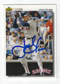 Autographed JACK CLARK 1992 Upper Deck Card