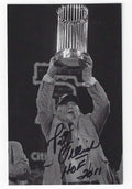 Autographed PAT GILLICK HOF 2011 Philadelphia Phillies BxW Post Card