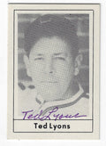 Autographed TED LYONS 1978 Grand Slam Card