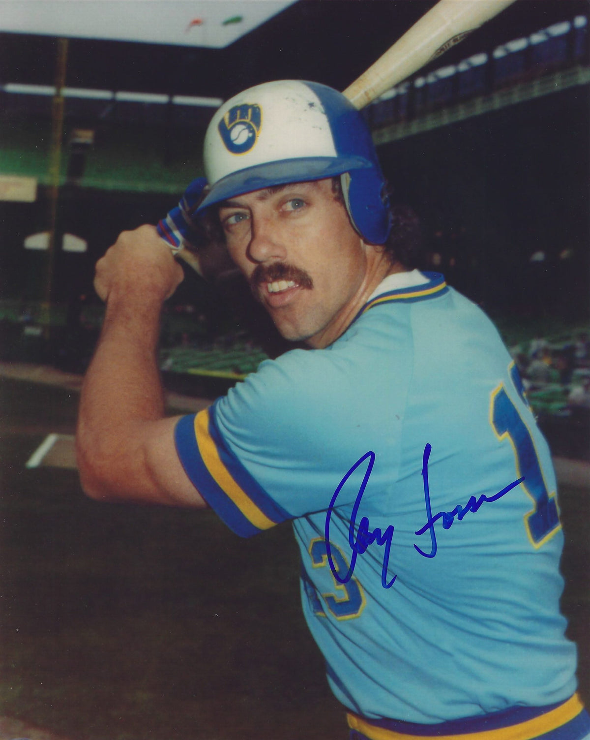 AUTOGRAPHED RAY FOSSE 8x10 Milwaukee Brewers Photo