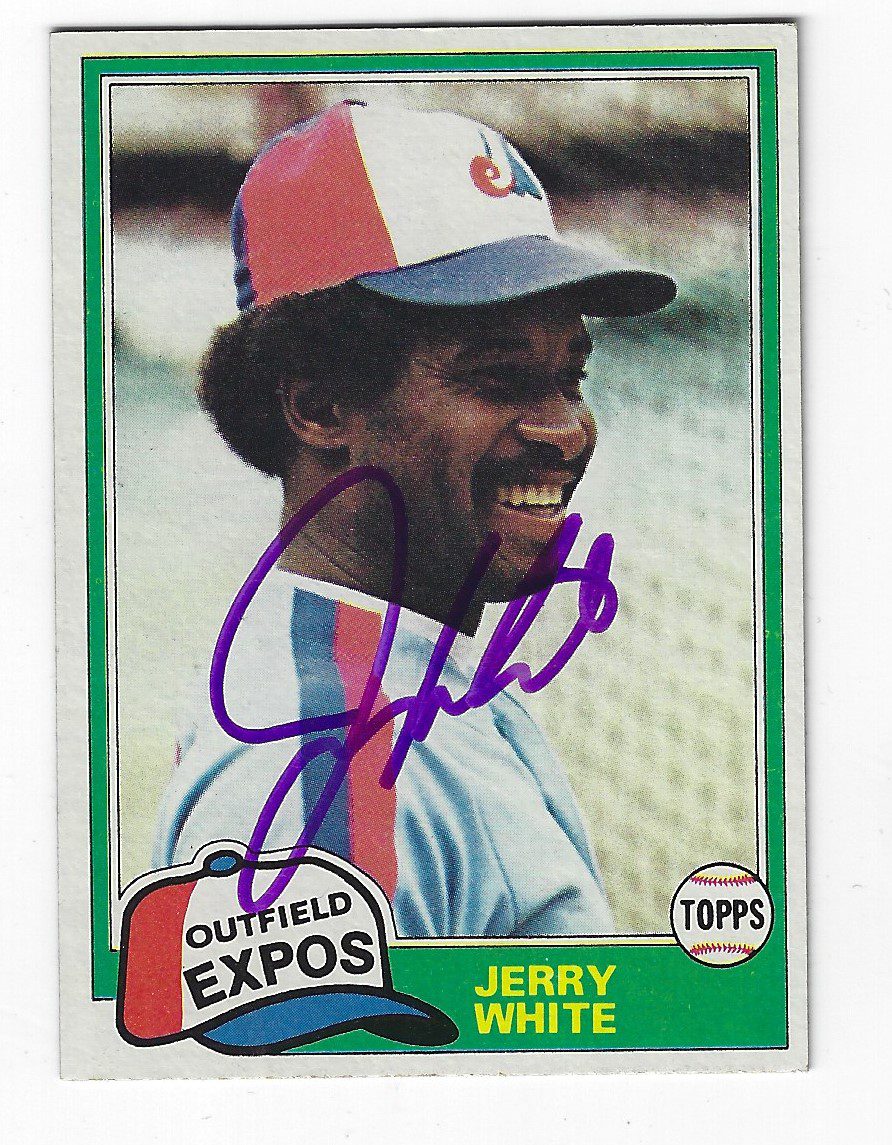 Autographed JERRY WHITE 1981 Topps Card
