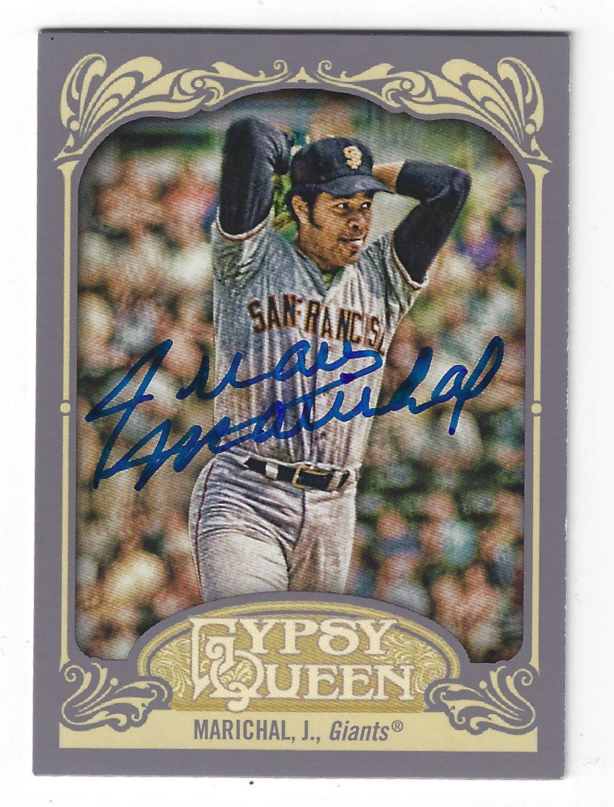 Autographed JUAN MARICHAL 2012 Gypsy Queen Card