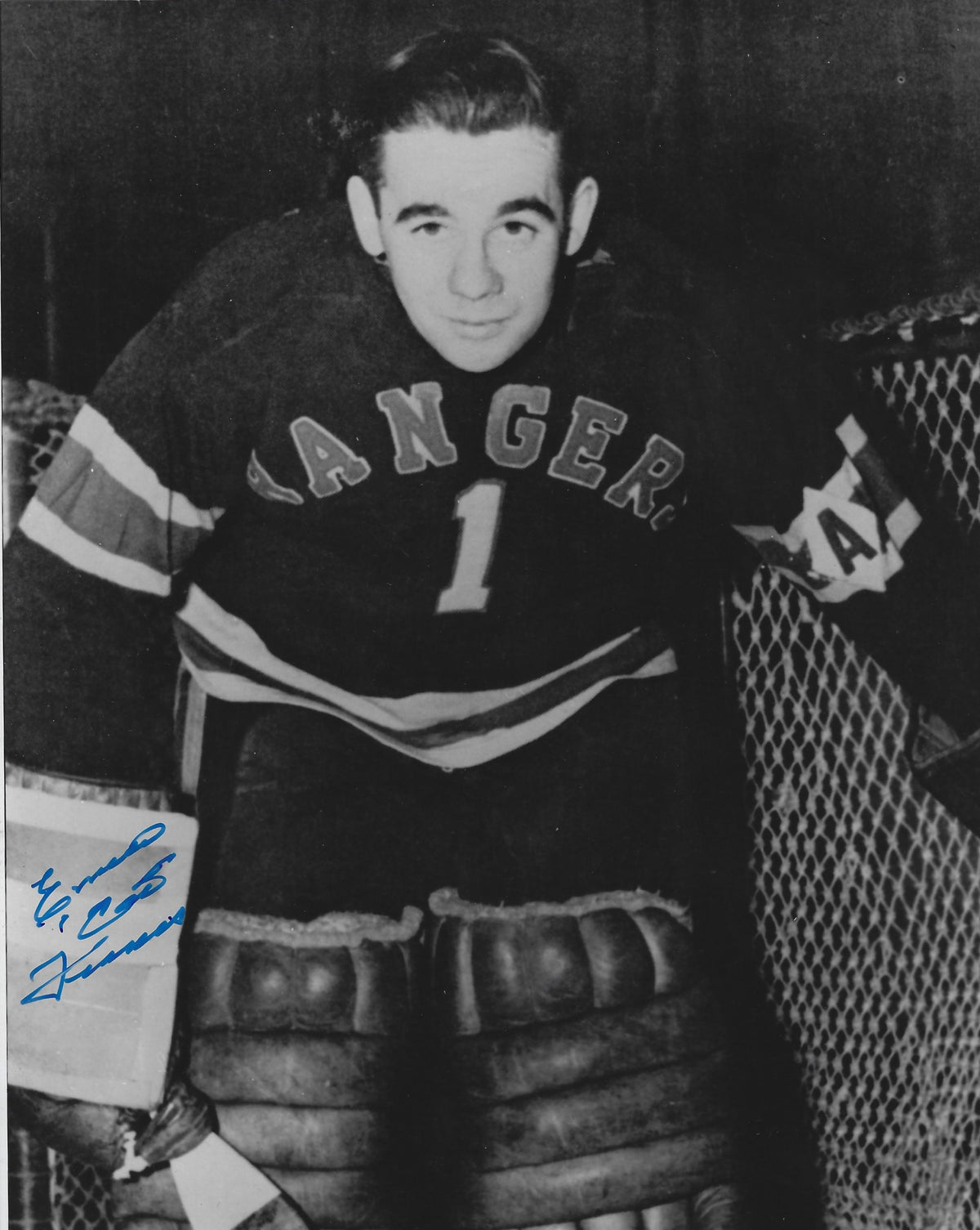 AUTOGRAPHED EMILE FRANCIS HOF 8X10 New York Rangers Photo
