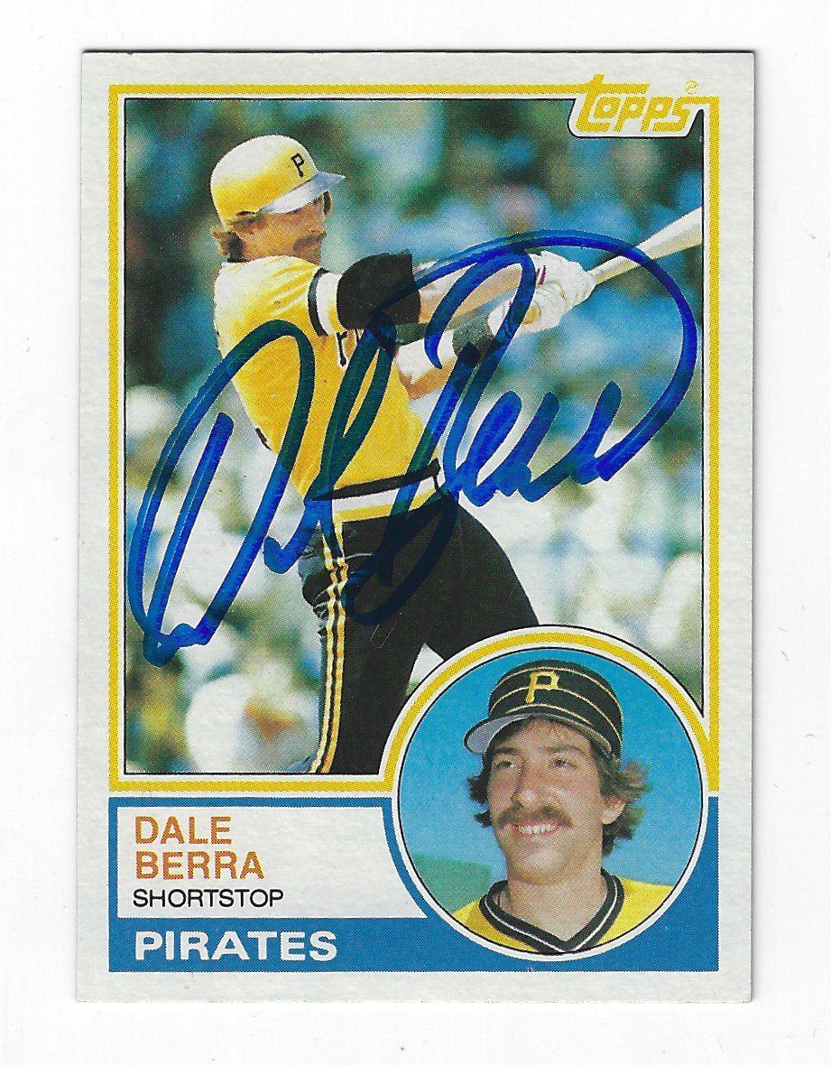 Autographed DALE BERRA 1983 Topps Card