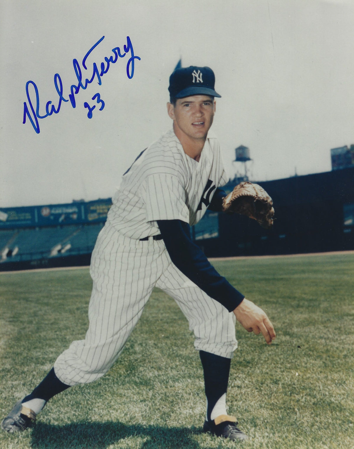 AUTOGRAPHED RALPH TERRY 8x10 New York Yankees Photo