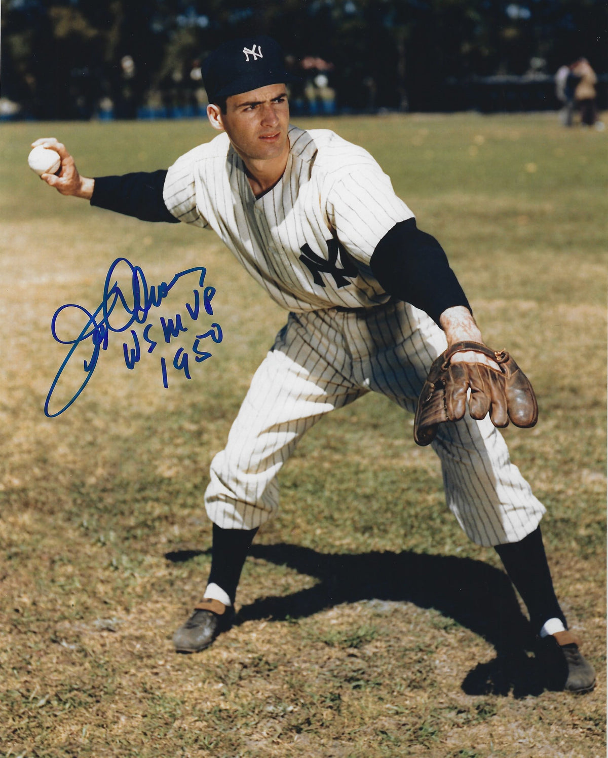 AUTOGRAPHED JERRY COLEMAN "WS MVP 1950" 8x10 New York Yankees Photo