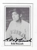 Autographed EDD ROUSH Cincinnati Reds 1978 Grand Slam Card