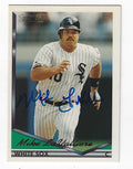 Autographed MIKE LAVALLIERE 1994 Topps Gold Card