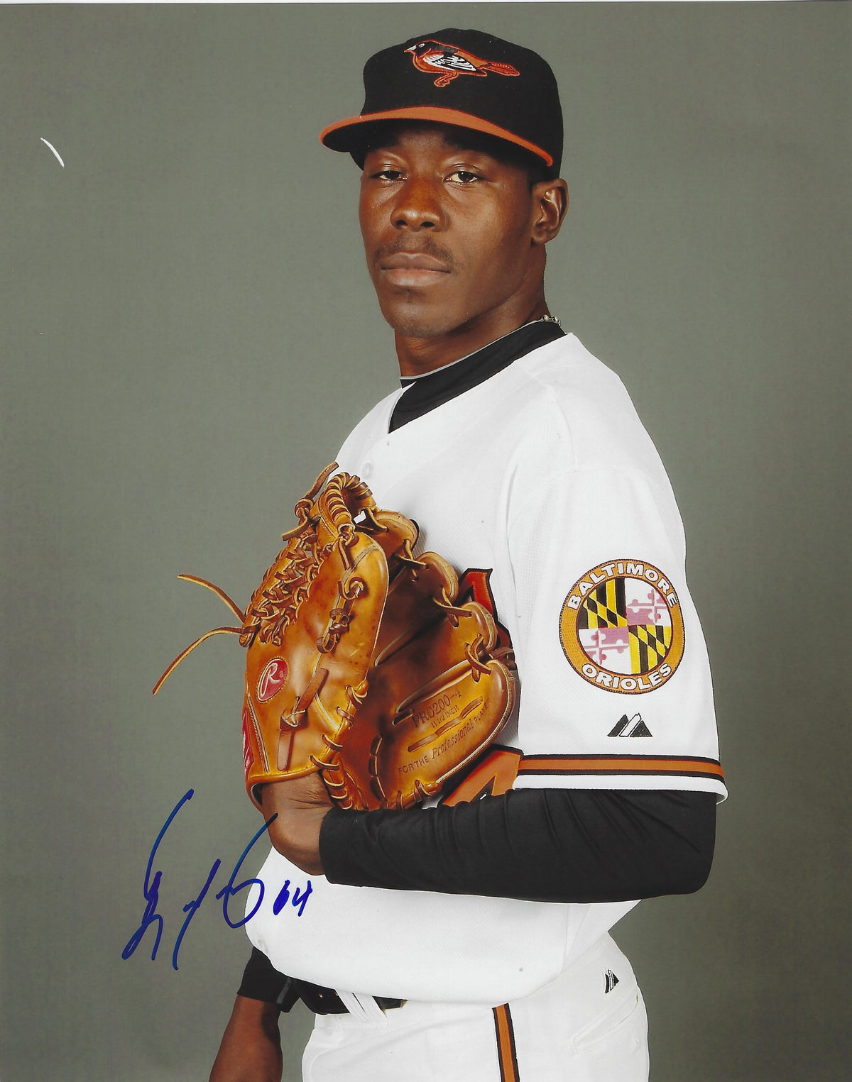 AUTOGRAPHED LUIS LEBRON 8x10 Baltimore Orioles Photo
