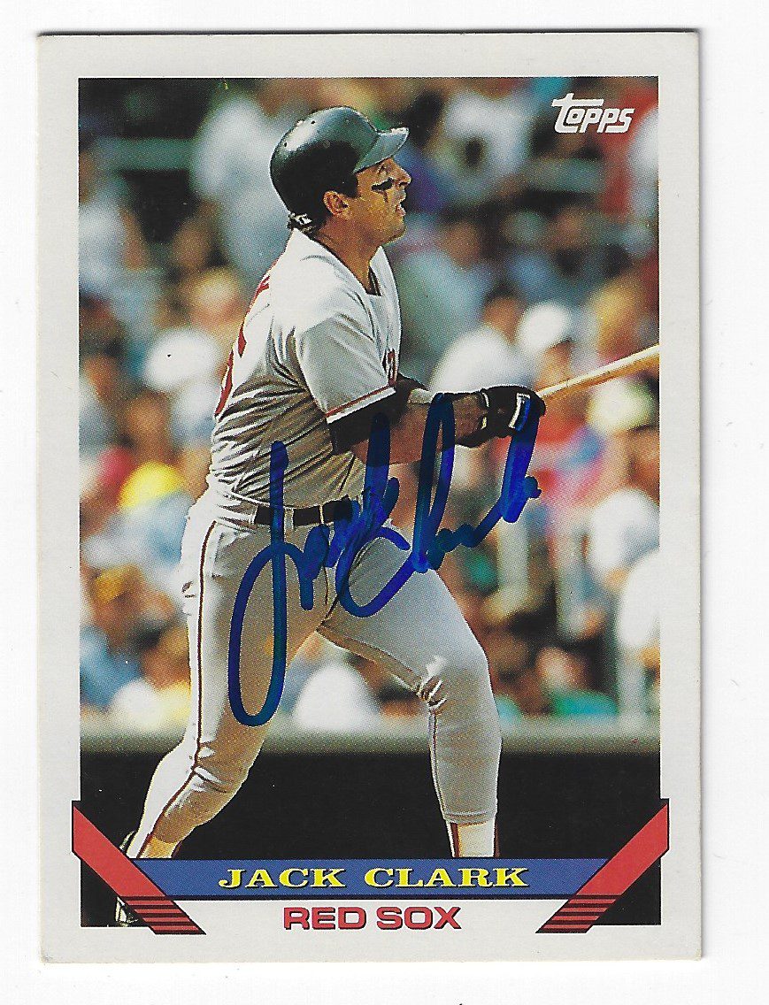 Autographed JACK CLARK 1993 Topps Card