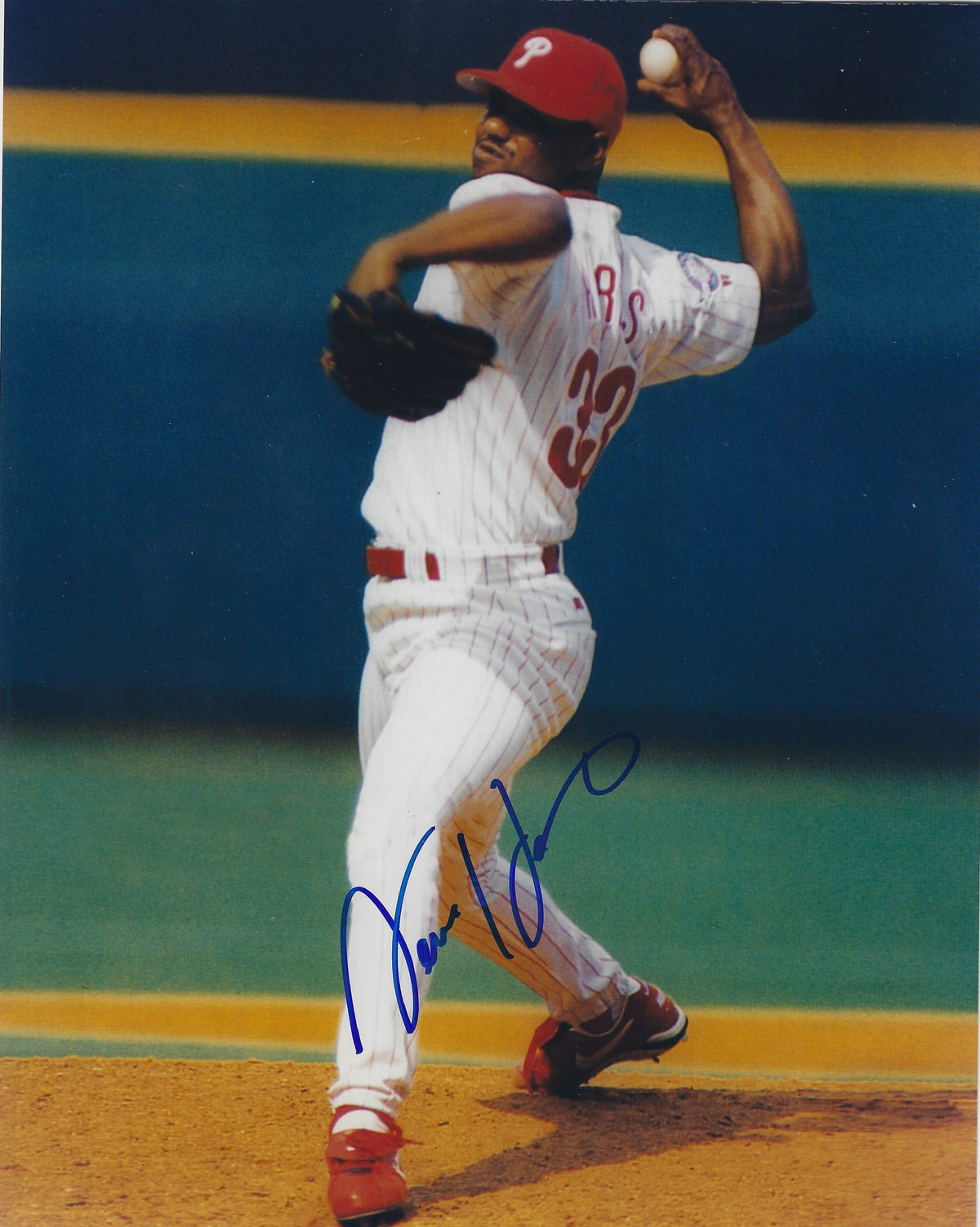 AUTOGRAPHED GENE HARRIS 8x10 Philadelphia Phillies photo