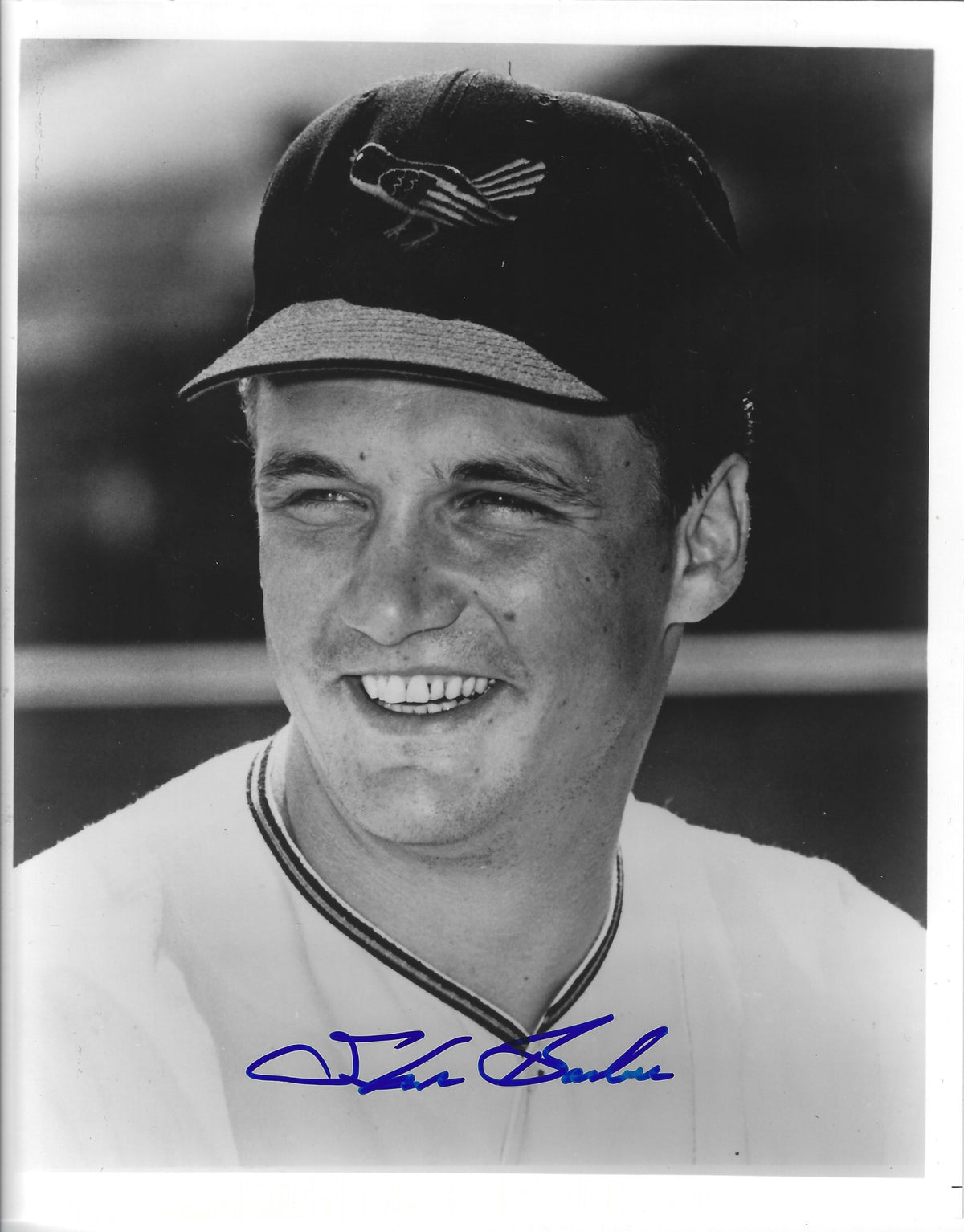 AUTOGRAPHED STEVE BARBER 8x10 Baltimore Orioles Photo