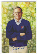 Autographed Ralph Wilson Goal Line Art Card