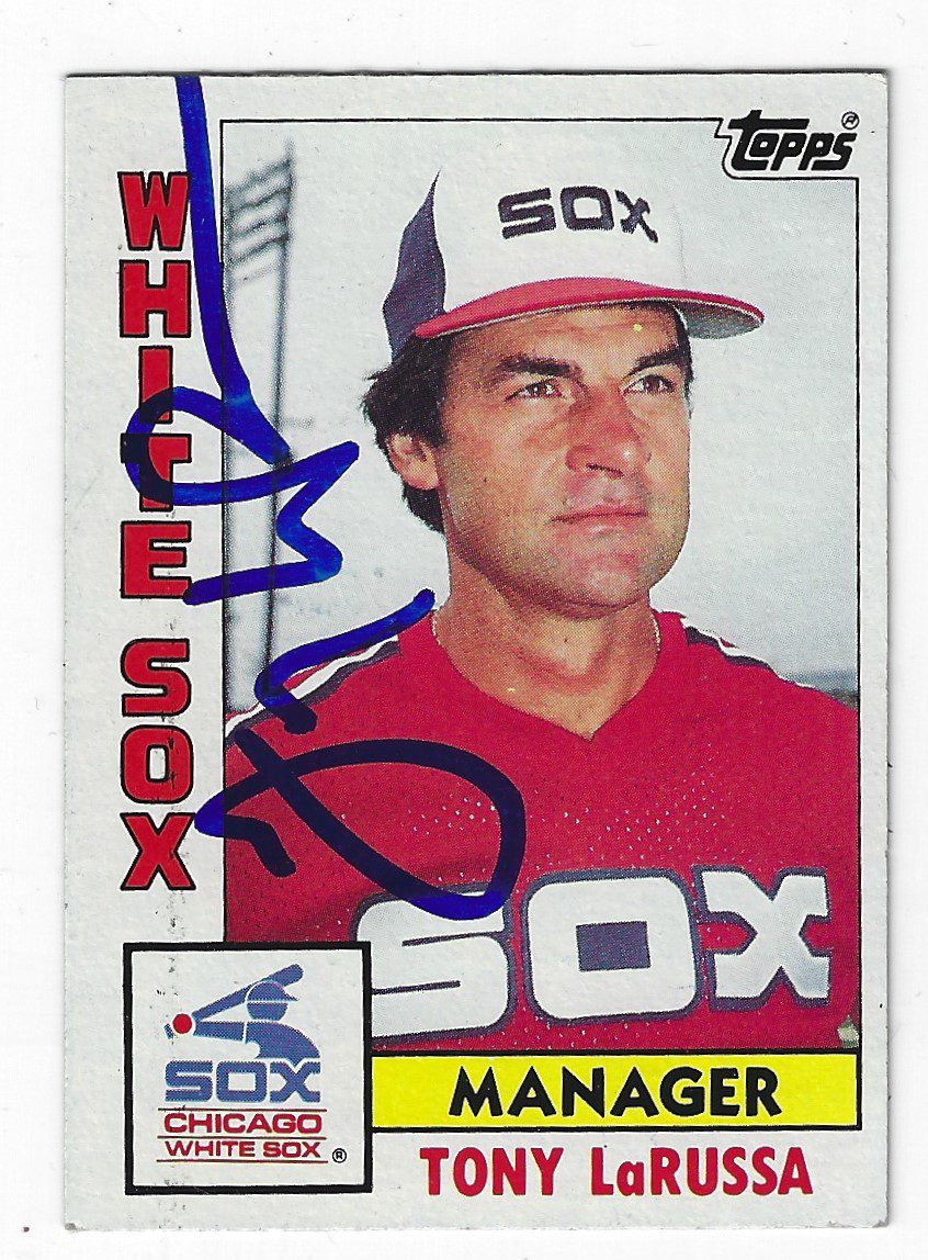 Autographed TONY LARUSSA Chicago White Sox 1984 Topps Card