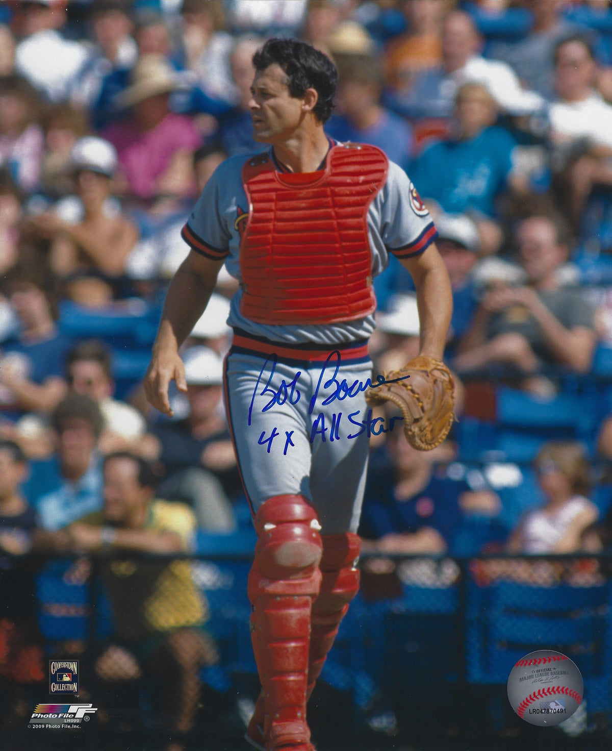 AUTOGRAPHED BOB BOONE 8x10 California Angels Photo