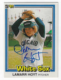 Autographed LAMARR HOYT 1981 Donruss Card
