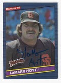 Autographed LAMARR HOYT 1986 Donruss Card