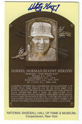 Autographed Whitey Herzog Hall of Fame Gold Plaque