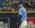 AUTOGRAPHED MATT WISLER 8x10 Tampa Bay Rays photo