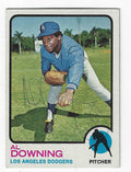 Autographed AL DOWNING 1973 Topps Card