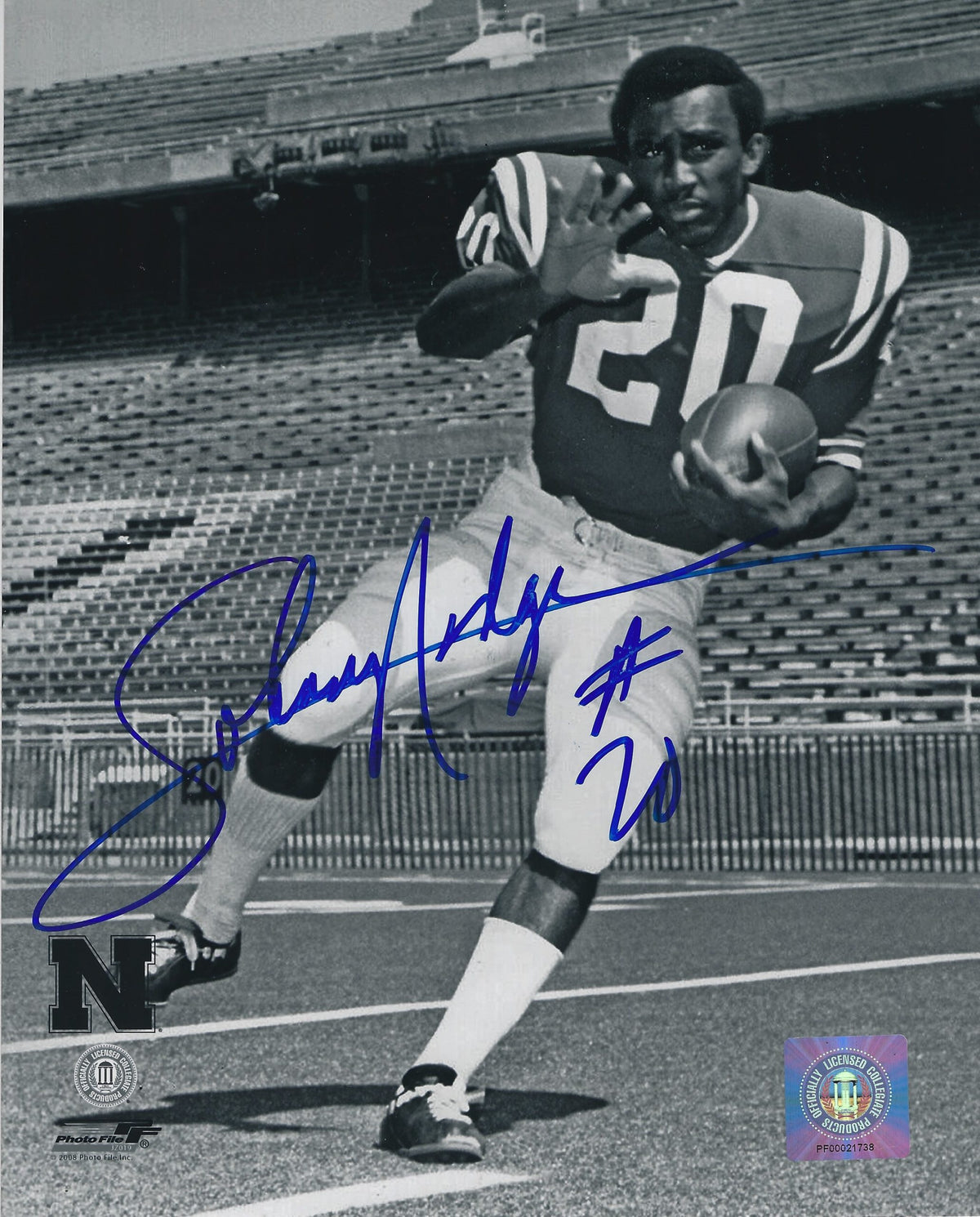 Autographed JOHNNY RODGERS 8X10 University of Nebraska Photo