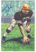 Autographed Frank Gatski Cleveland Browns Goal Line Art Card