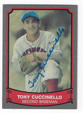 Autographed TONY CUCCINELLO Cincinnati Reds Pacific Legends Card