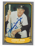 Autographed JOHNNY MIZE New York Yankees 1989 Pacific Legends Card