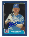 Autographed BOB HORNER Atlanta Braves 1986 Fleer Card