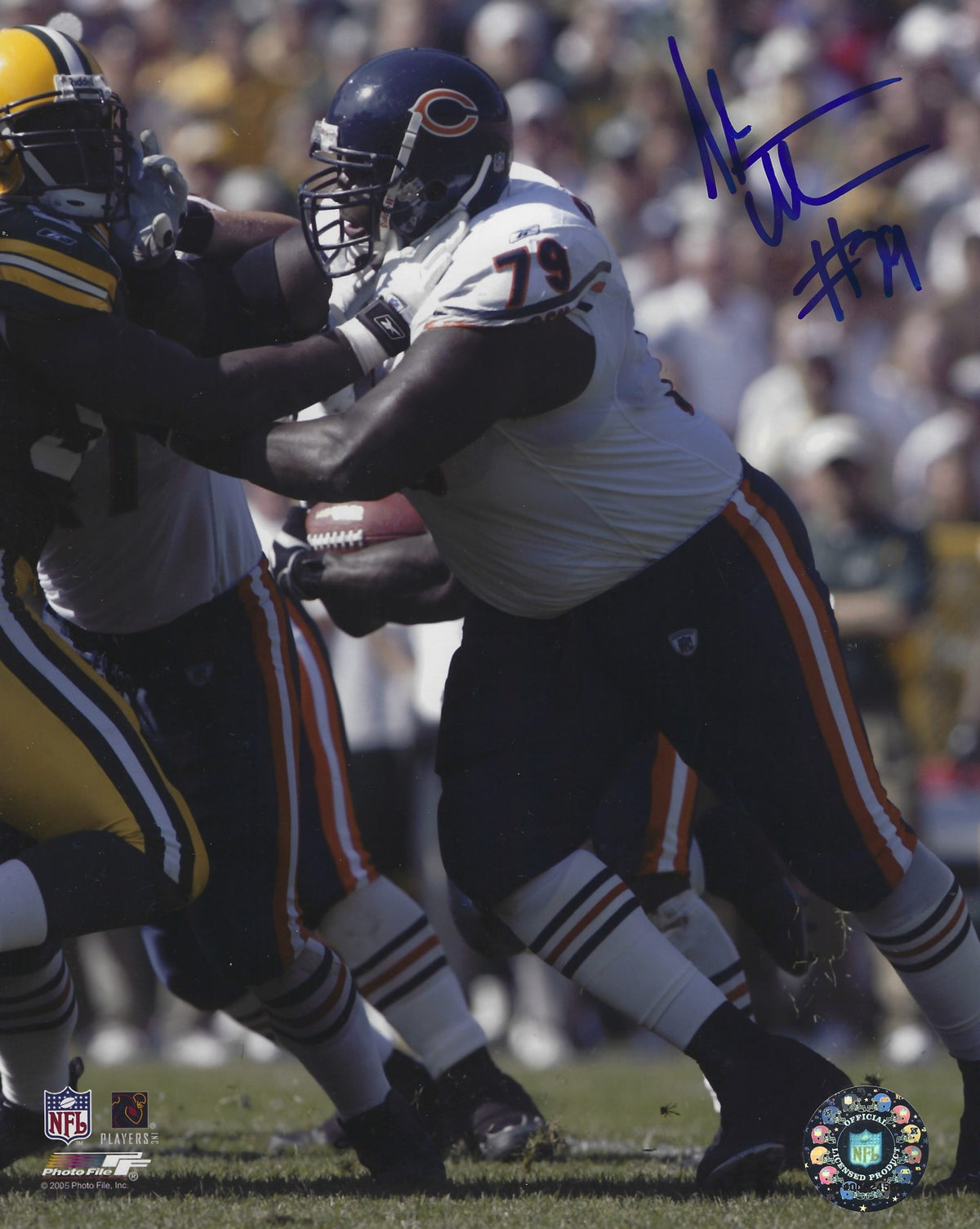 Autographed STEVE EDWARDS 8x10 Chicago Bears Photo
