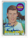 Autographed CHUCK DOBSON 1969 Topps Card