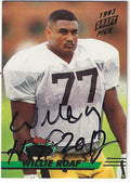 Autographed WILLIE ROAF New Orleans Saints 1993 Topps Stadium Club Card
