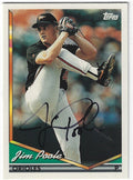 Autographed JIM POOLE 1994 Topps Card