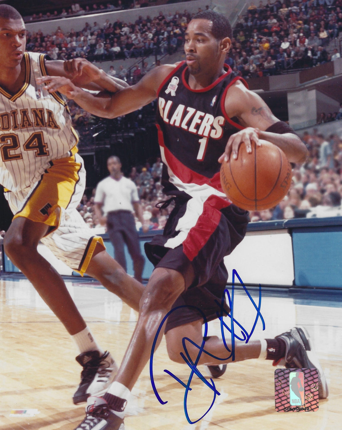 Autographed DEREK ANDERSON 8x10 Portland Trail Blazers Photo