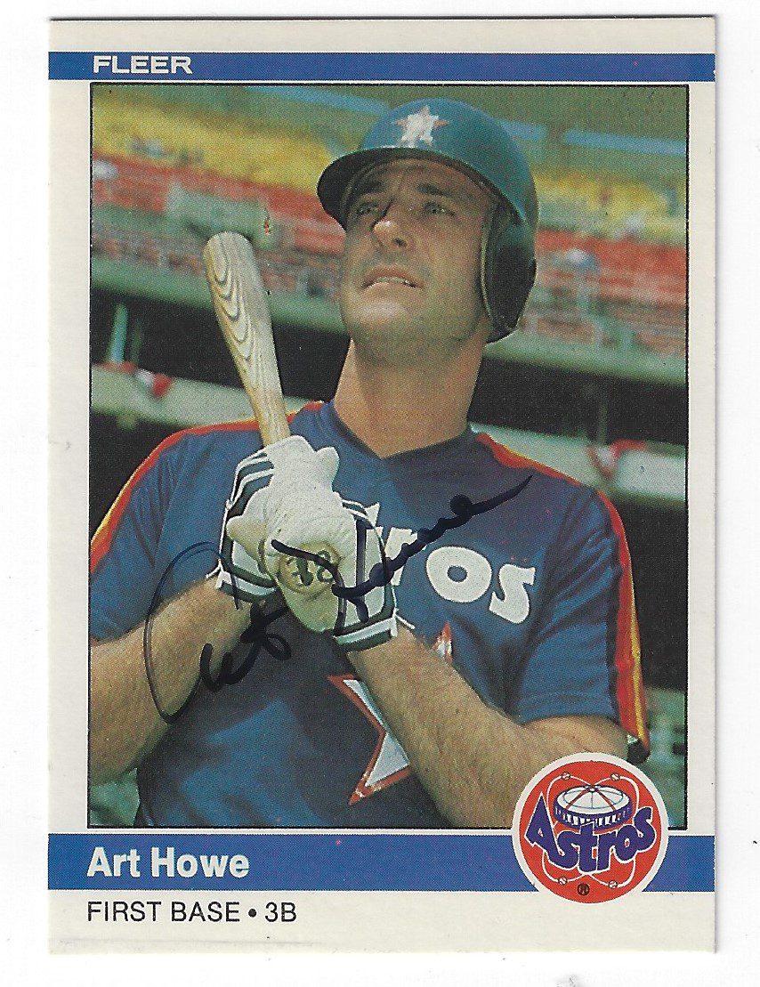 Autographed ART HOWE 1984 Fleer Card