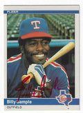 Autographed BILLY SAMPLE 1984 Fleer Card