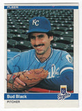 Autographed BUD BLACK 1984 Fleer Card