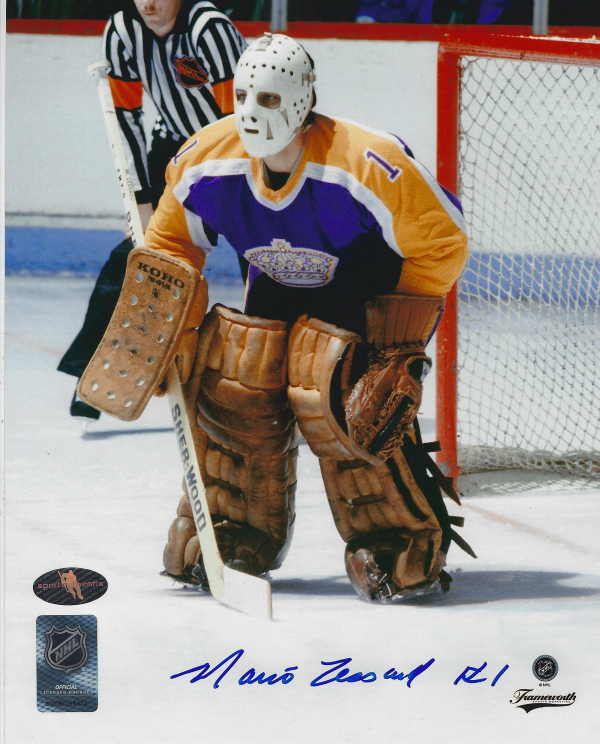Autographed MARIO LESSARD 8x10 Los Angeles Kings Photo