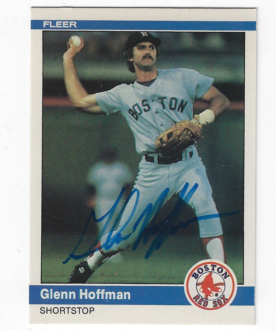 Autographed GLENN HOFFMAN 1984 Fleer Card