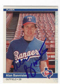 Autographed ALAN BANNISTER 1984 Fleer Card