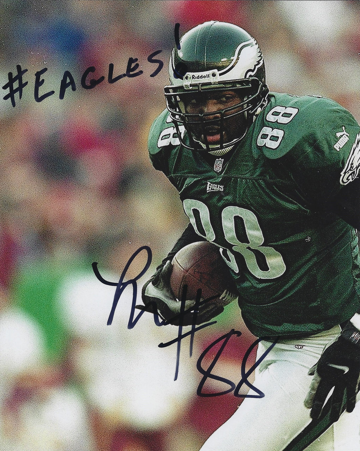 Autographed LUTHER BROUGHTON 8X10 Philadelphia Eagles Photo