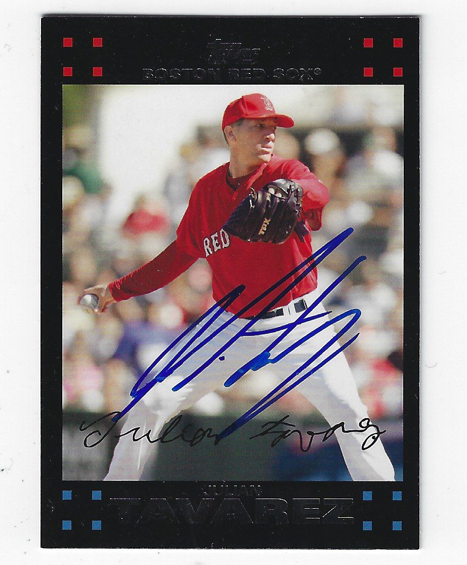 Autographed JULIAN TAVAREZ 2007 Topps Card