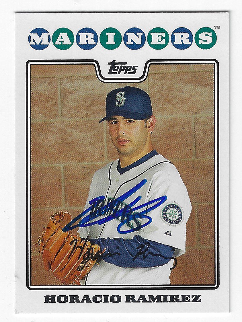 Autographed HORACIO RAMIREZ 2008 Topps card
