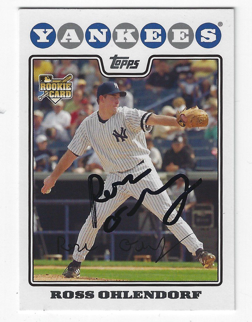 Autographed ROSS OHLENDORF 2008 Topps Card