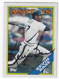 Autographed KEVIN BASS Houston Astros 1988 Topps card