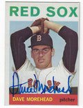 Autographed DAVE MOREHEAD 1964 Topps Card
