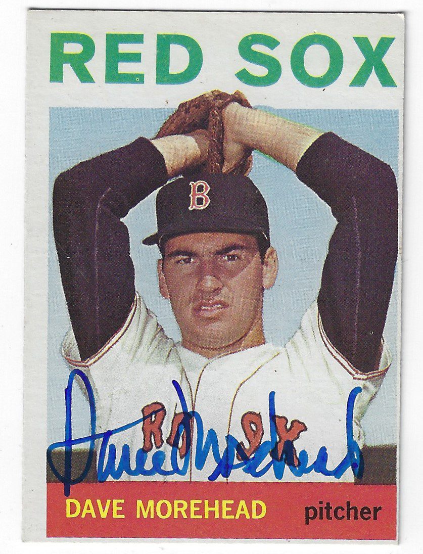 Autographed DAVE MOREHEAD 1964 Topps Card