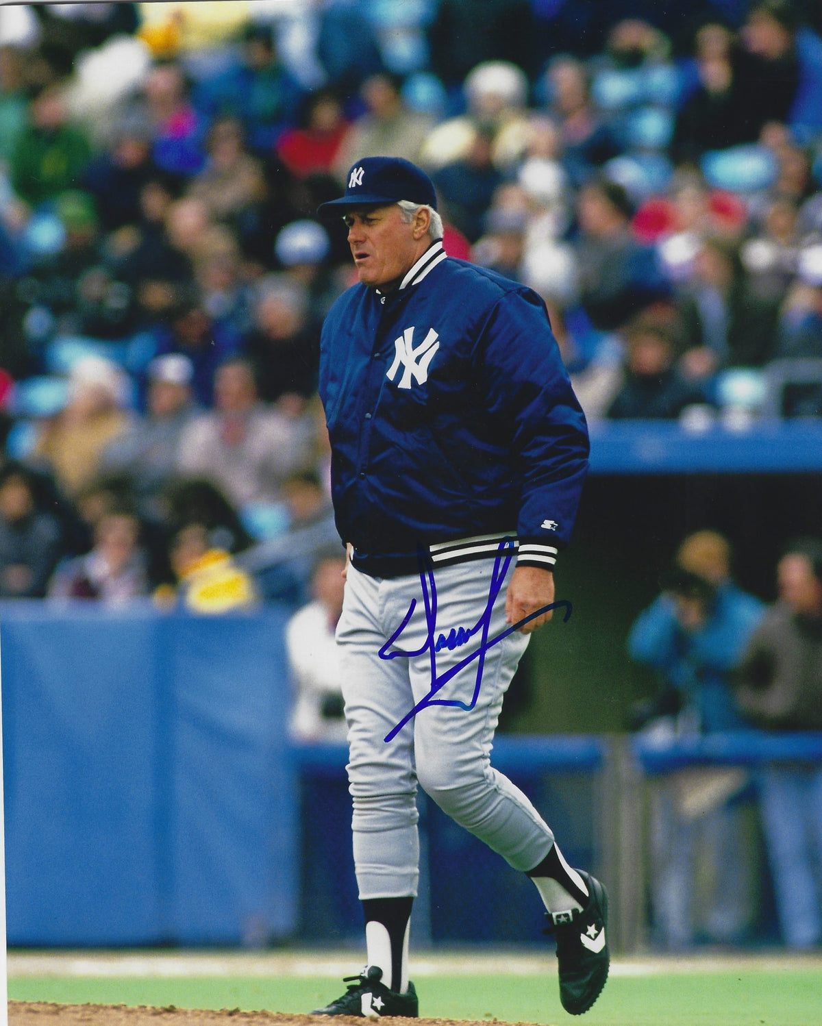 AUTOGRAPHED DALLAS GREEN 8x10 New York Yankees Photo