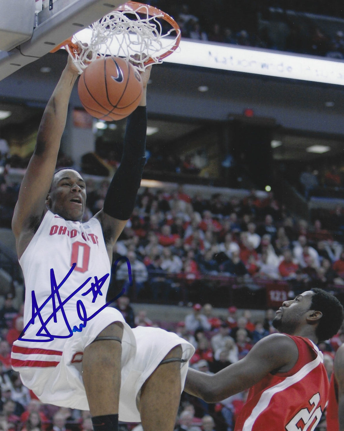 Autographed JARED SULLINGER 8x10 Ohio State Buckeyes photo